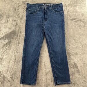Devil Dog Dungarees Slim Fit Straight‎ Leg Jeans Mens 36x30 Stretch Sanforized